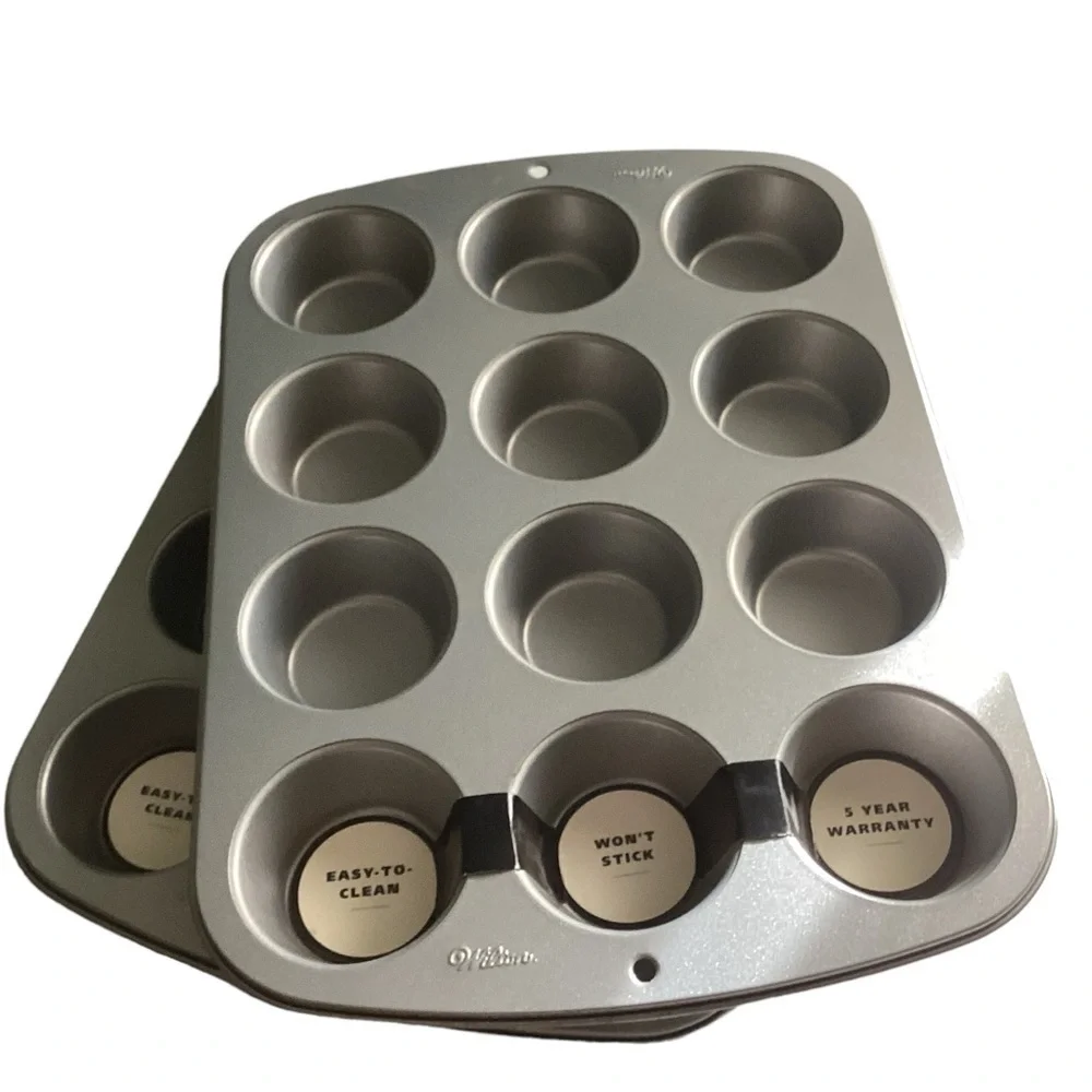 NWT! 2 Heavy Duty Premium Wilton 24 Cup Cake Muffin Pans